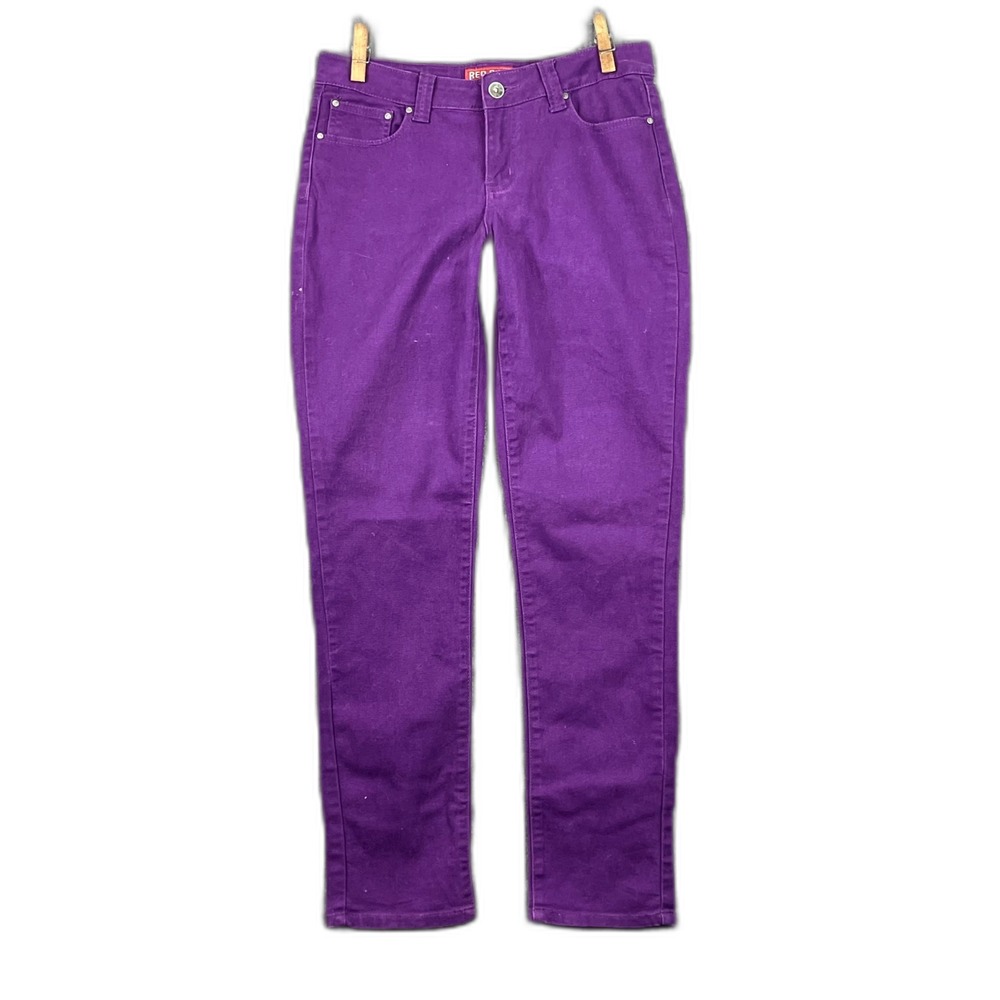 Red Rivet Jeans Womens 10 Cotton Stretch Straight Leg 5 Pocket Travel Outdoor